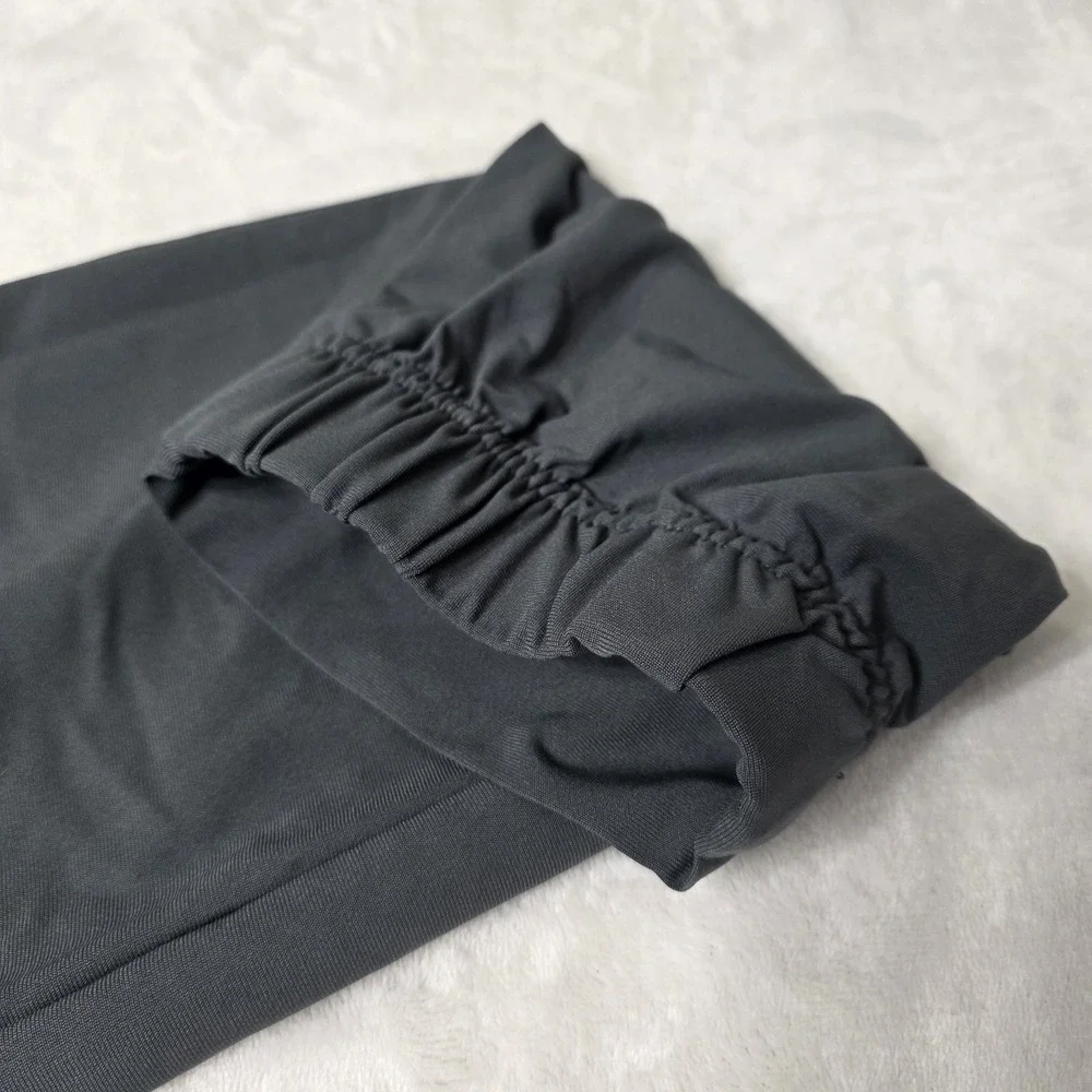 Van Heusen Mens 34x32 Performance‎ SLIM FIT Stretch Gray Pants Zipper Pockets